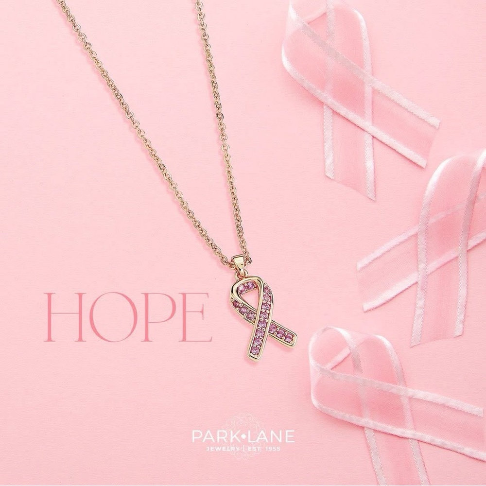 Park Lane Hope Necklace with Pink and Gold Details 1 left